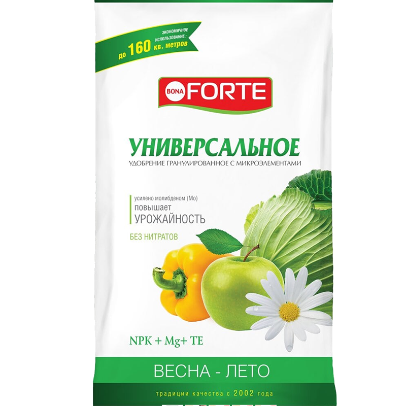 bona forte гранулированное с микроэлементами универсальное весна лето 1 кг
