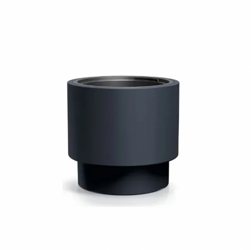 Кашпо HEOS d46,8 h29,5 см 31/45л антрацит, с вкладышем