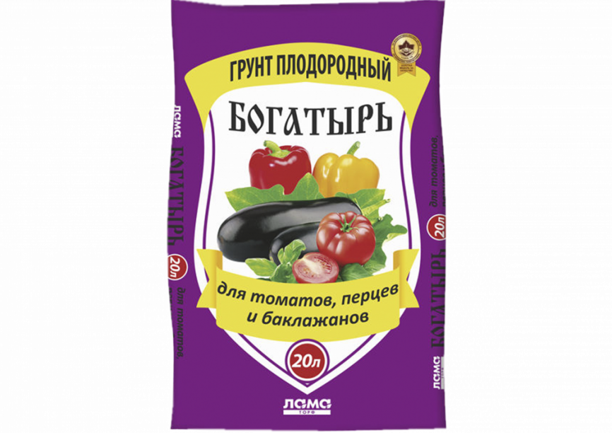 Биогрунт Богатырь "Для томатов перцев и баклажанов" 20л